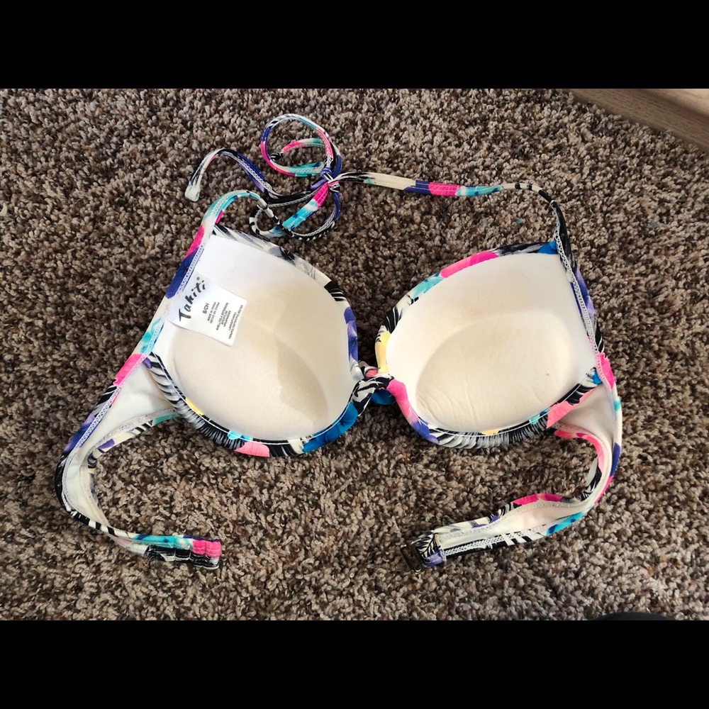 Floral bathing suit top